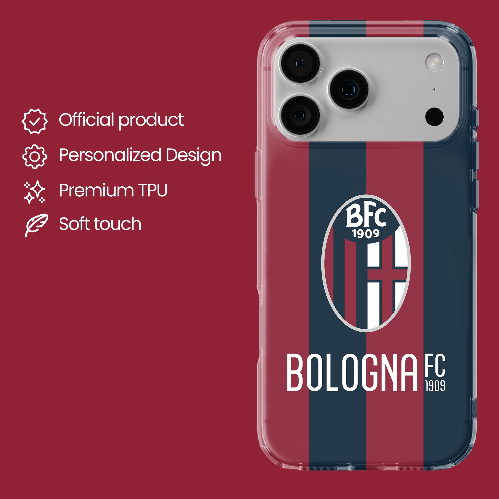 Bologna Fc - Classic Logo Stripes - Image 13