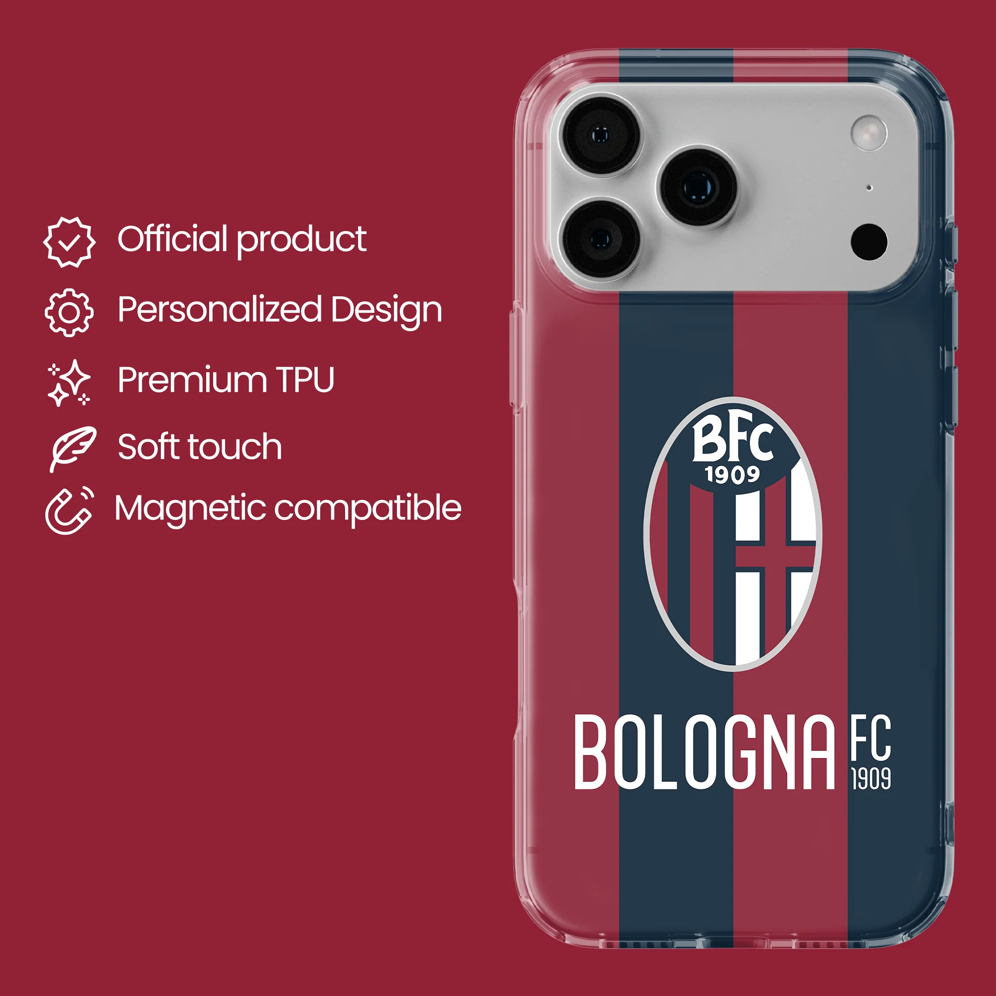 Bologna Fc - Classic Logo Stripes - Image 17
