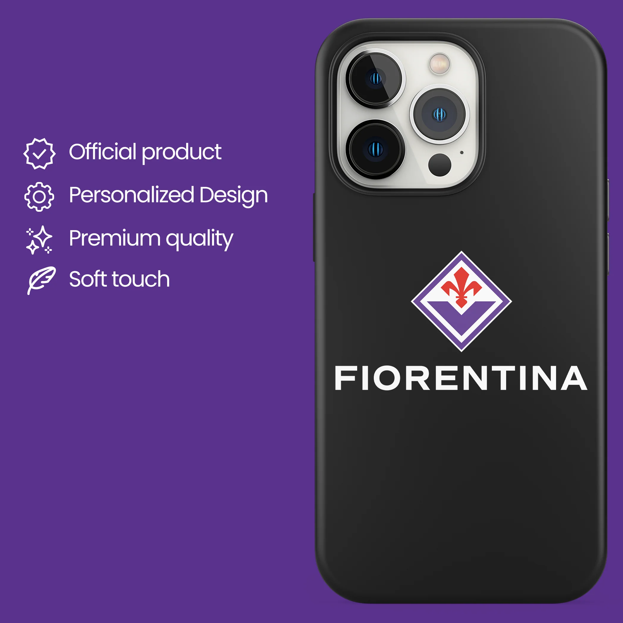 FIORENTINA - COVER LOGO SCRITTA - Image 3