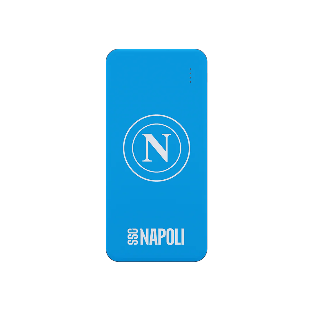NAPOLI - POWERBANK 10000mhA BIANCO CELESTE