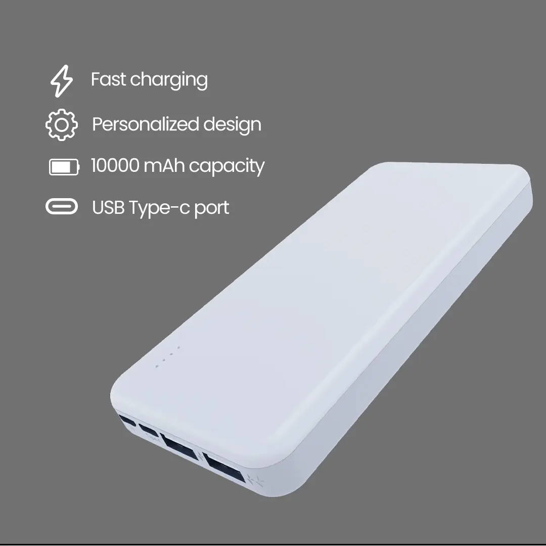 POWERBANK 10000 mah - WHITE - Image 4