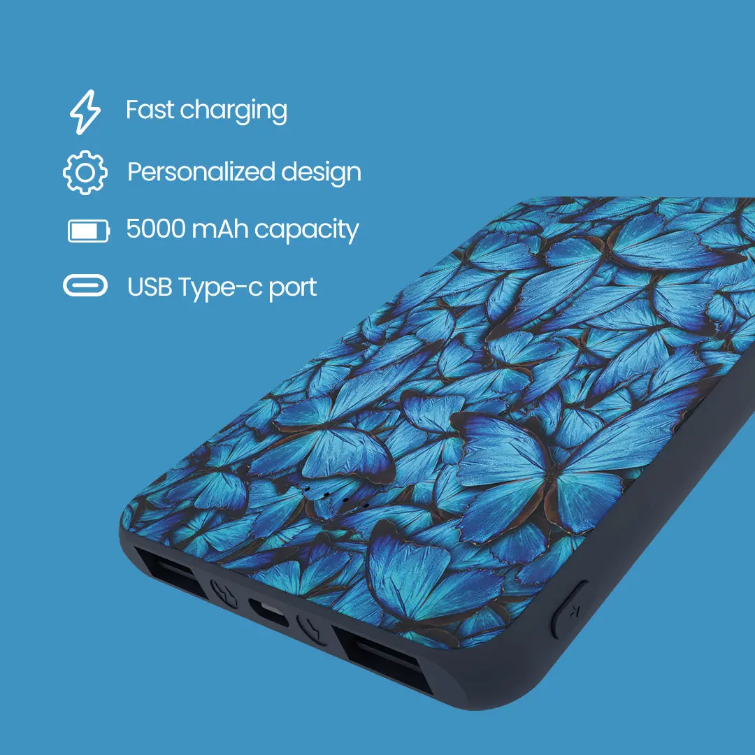 POWERBANK 5000mah - FARFALLE BLU - Image 4