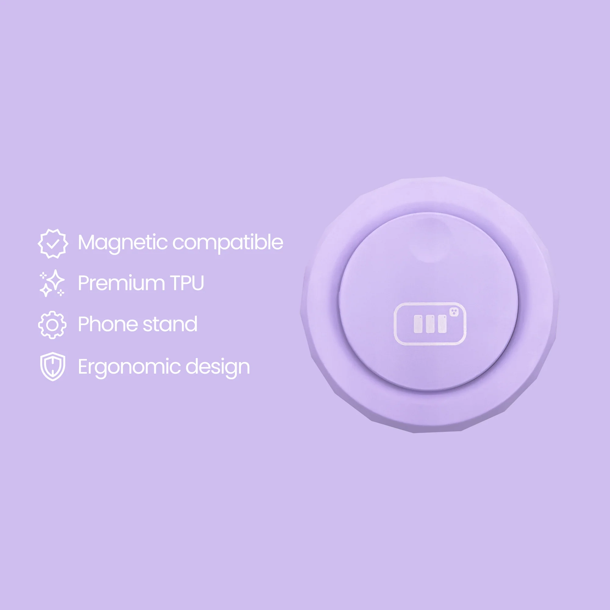 SUPPORTO TPU MAGNETIC - LILLA - Image 3